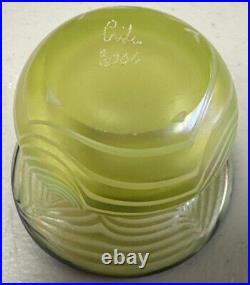 Terry Crider Spittoon Art Glass Uranium Toothpick Holder 2006