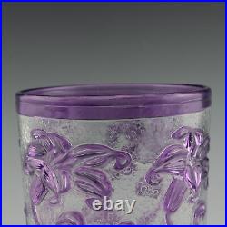 Thomas Webb Violet Cameo Fleur Vase c1933