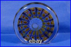 Tom Philabaum Signed 2009 Art Glass Flat Sided Paperweight H 5 1/2