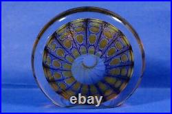 Tom Philabaum Signed 2009 Art Glass Flat Sided Paperweight H 5 1/2