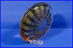 Tom Philabaum Signed 2009 Art Glass Flat Sided Paperweight H 5 1/2