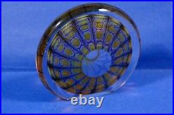 Tom Philabaum Signed 2009 Art Glass Flat Sided Paperweight H 5 1/2