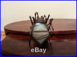 Truly Rare! Orient & Flume Signed Art Glass Spider. Rare Tiffany Qlty