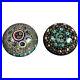 Two Antique Millefiori Art Glass Paperweights 19thC