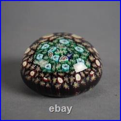 Two Antique Millefiori Art Glass Paperweights 19thC