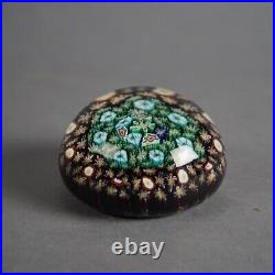 Two Antique Millefiori Art Glass Paperweights 19thC