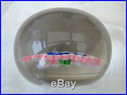 VICTORIAN CLICHY BACCARAT FRENCH ENGLISH GARLAND MILLEFIORI GLASS PAPERWEIGHT