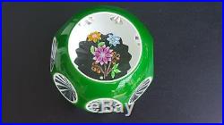 Vintage Glass Paperweight Overlaid Glass Perthshire