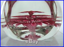 VINTAGE PERTHSHIRE 1972A PINK DAHLIA LIMITED EDITION PAPERWEIGHT IN BOX