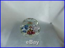 Vintage Perthshire 1974c Bouquet & Dragonfly Ltd. Edn. Paperweight & Certificate
