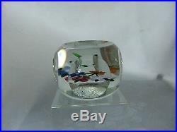 Vintage Perthshire 1974c Bouquet & Dragonfly Ltd. Edn. Paperweight & Certificate