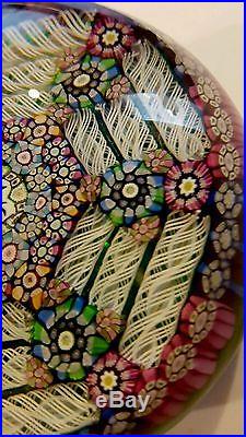 Vintage Perthshire Crieff Scotland Paperweight Millefiori Art Glass
