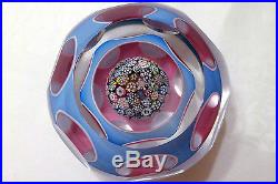 Very Special John Deacons Encased Triple Overlay Paperweight