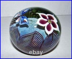 Vintage 1978 Orient and Flume Art Glass Paperweight 1246