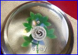 Vintage 1983 Selkirk Glass Paperweight Bouquet Peter Holmes 24/150