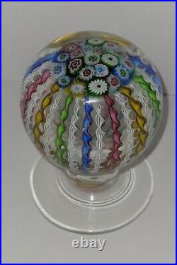 Vintage AVEM Murano Art Glass Paperweight with Pedestal Base 1342