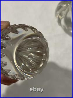 Vintage Art Crystal Glass Paperweights Lot Of 6