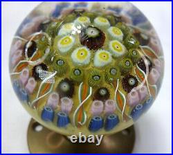 Vintage Art Glass Keyhole Paperweight, Swiveling Door Handle, Unique Decor