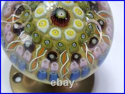 Vintage Art Glass Keyhole Paperweight, Swiveling Door Handle, Unique Decor