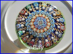 Vintage Art Glass Perthshire Millefiori Paperweight Numbered 104 Dated Cane- 237