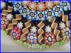 Vintage Art Glass Perthshire Millefiori Paperweight Numbered 104 Dated Cane- 237