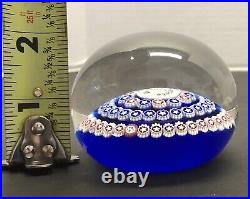 Vintage Baccarat France 1987 WE THE PEOPLE Millefiori Art Glass Paperweight