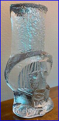 Vintage Blenko Sculptural Glass Paperweight Bookend Mid Century Don Shepherd 2