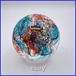 Vintage Glass Paperweight Art Lot Of 3 WF2 WF3 WF4 Artist Gallery Set MCM