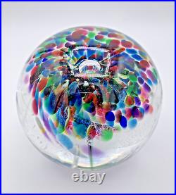 Vintage Glass Paperweight Art Lot Of 3 WF2 WF3 WF4 Artist Gallery Set MCM