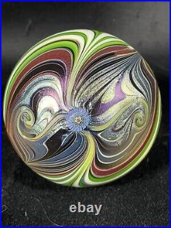 Vintage Glass Paperweight Orient & Flume Swirl F 230 AK 1980