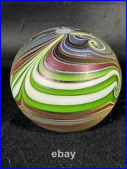 Vintage Glass Paperweight Orient & Flume Swirl F 230 AK 1980