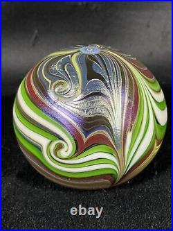 Vintage Glass Paperweight Orient & Flume Swirl F 230 AK 1980