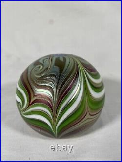 Vintage Glass Paperweight Orient & Flume Swirl F 230 AK 1980