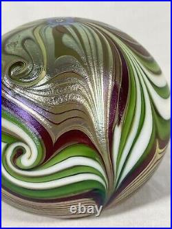 Vintage Glass Paperweight Orient & Flume Swirl F 230 AK 1980