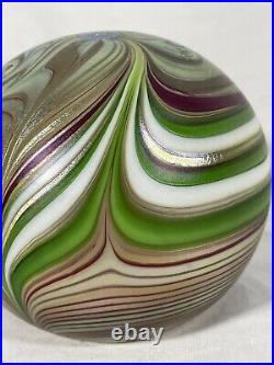 Vintage Glass Paperweight Orient & Flume Swirl F 230 AK 1980