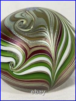 Vintage Glass Paperweight Orient & Flume Swirl F 230 AK 1980