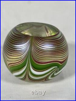 Vintage Glass Paperweight Orient & Flume Swirl F 230 AK 1980