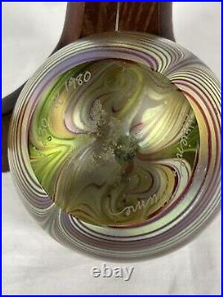 Vintage Glass Paperweight Orient & Flume Swirl F 230 AK 1980