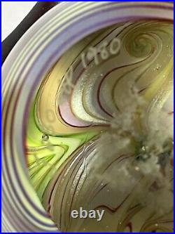 Vintage Glass Paperweight Orient & Flume Swirl F 230 AK 1980