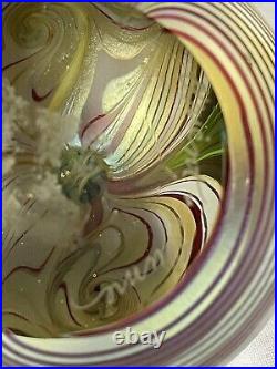 Vintage Glass Paperweight Orient & Flume Swirl F 230 AK 1980