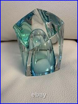 Vintage Kosta Boda By Goran Warff 98806 art glass paperweight sculpture