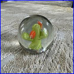 Vintage Large Murano Art Glass Cactus Paperweight