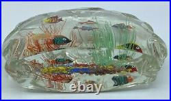 Vintage MURANO ART GLASS Fish Aquarium Tank Sculpture Barbini Cenedese ITALY