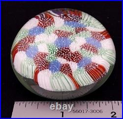 Vintage Millefiore Murano Italy Studio Art Glass Miniature Paperweight Mint