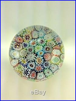Vintage Multi Color Close Packed Millefiori Paperweight Canes