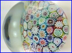 Vintage Multi Color Close Packed Millefiori Paperweight Canes