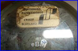 Vintage Perthshire Concentric Millefiori Latticinio Paperweight P 1974