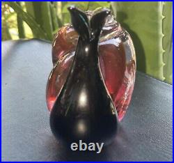 Vintage Purple Art Glass Snail Figurine Paperweight