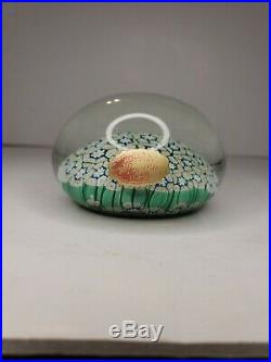 Vintage Quality Art Glass- Murano Paperweight- Closepack Millefiori Canes