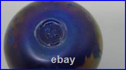 Vintage ROBERT COLEMAN IRIDESCENT ART GLASS PAPERWEIGHT, 2 1/4